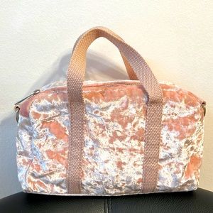 Mossimo Light Pink Fabric Bag with detachable adjustable strap
